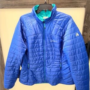 Vibrant Blue Reversible puffer jacket